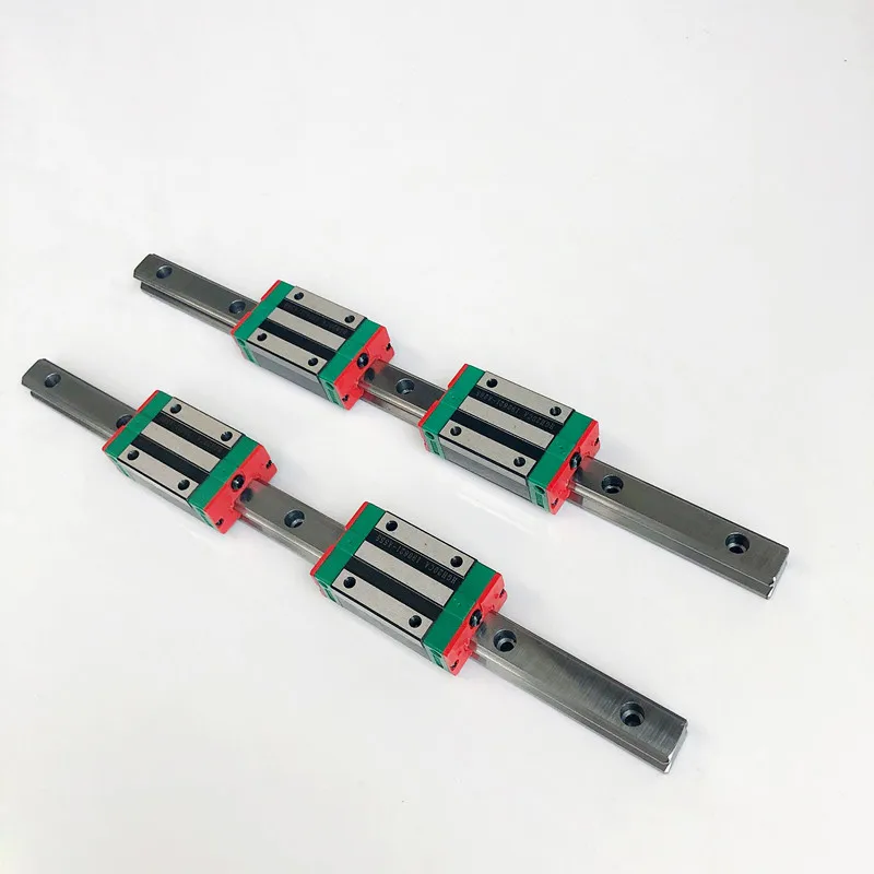 2pcs HGR20 Square Linear Guide Rail + 4pcs Block Carriages HGH20CA/ HGW20CC for CNC Router Engraving