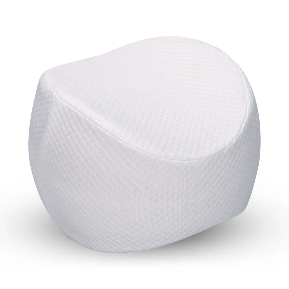 Orthopedic Knee Pillow for Sciatica Relief, Back Pain, Leg Pain, Pregnancy, Hip and Joint Pain - Memory Foam Wedge Contour