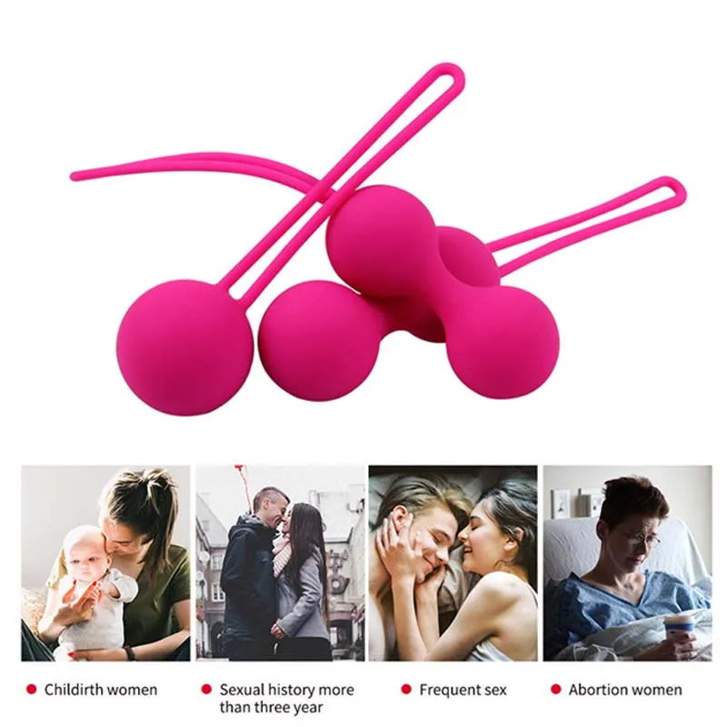 Safe Silicone Vagina Balls Vibrators for Women Sexy Toys Kegel Balls Ben Wa Balls Vagina Tighten Exercise Sex Toys for Womams