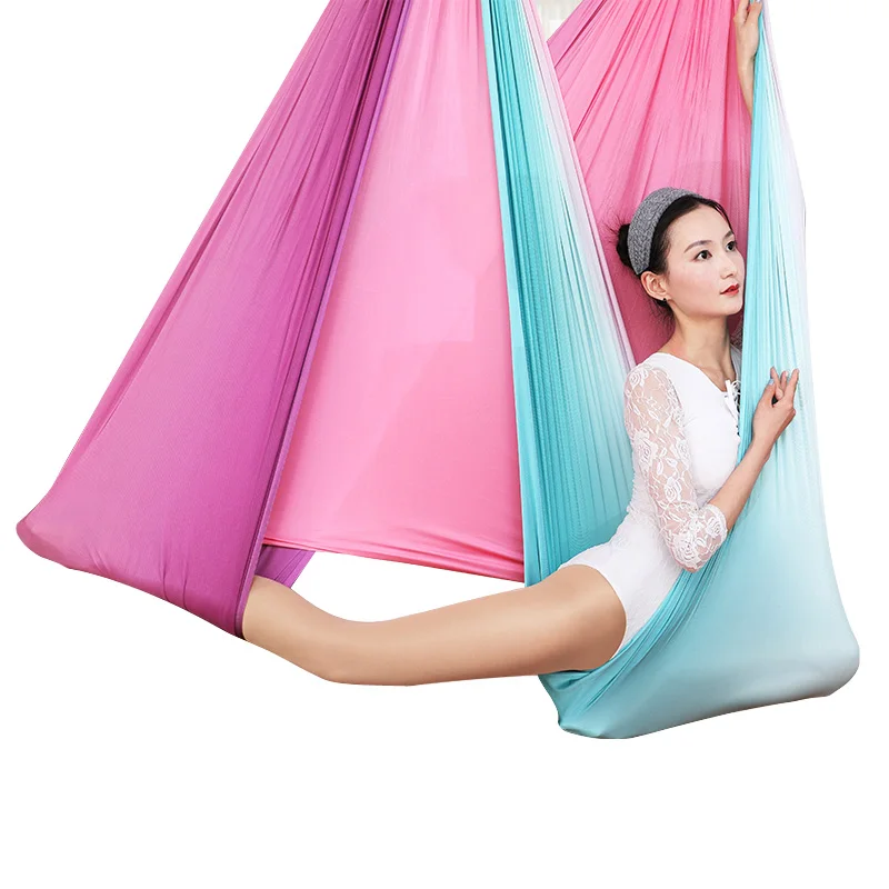 6 Meter Aerial Yoga Hammock Faric High Quality Gradational ColorsAerial Silks medium Stretch Anti Gravity Yoga Equipment FITNESS