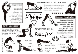 yoga Clear Stamp for Scrapbooking Transparent Silicone Rubber DIY Photo Album Decor F144