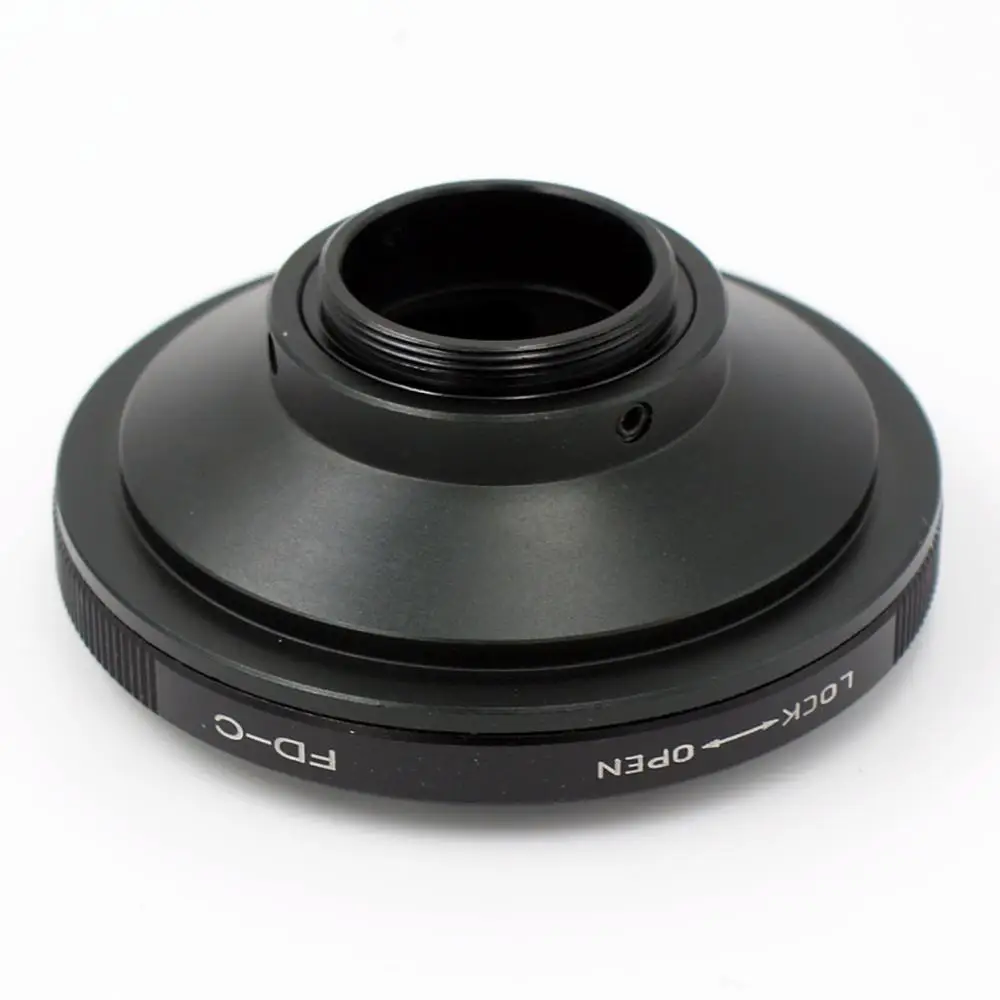 Adaptador de FD-C para lente Canon FD a cámara de película de montaje C de 16mm