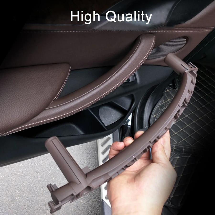 Car Inner Handle Interior Door Panel Pull Trim Cover Gray Beige Black Left Right For BMW X5 F15 X6 F16 51417292243