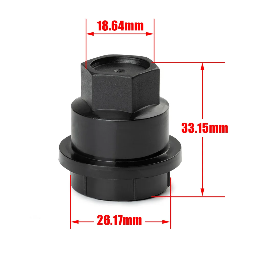 Universal 5Pcs 18.64MM Black Wheel Lug Nut Covers Cap M24x2.0 For GMC For Buick For Chevrolet For Olds Repair Part 15661036