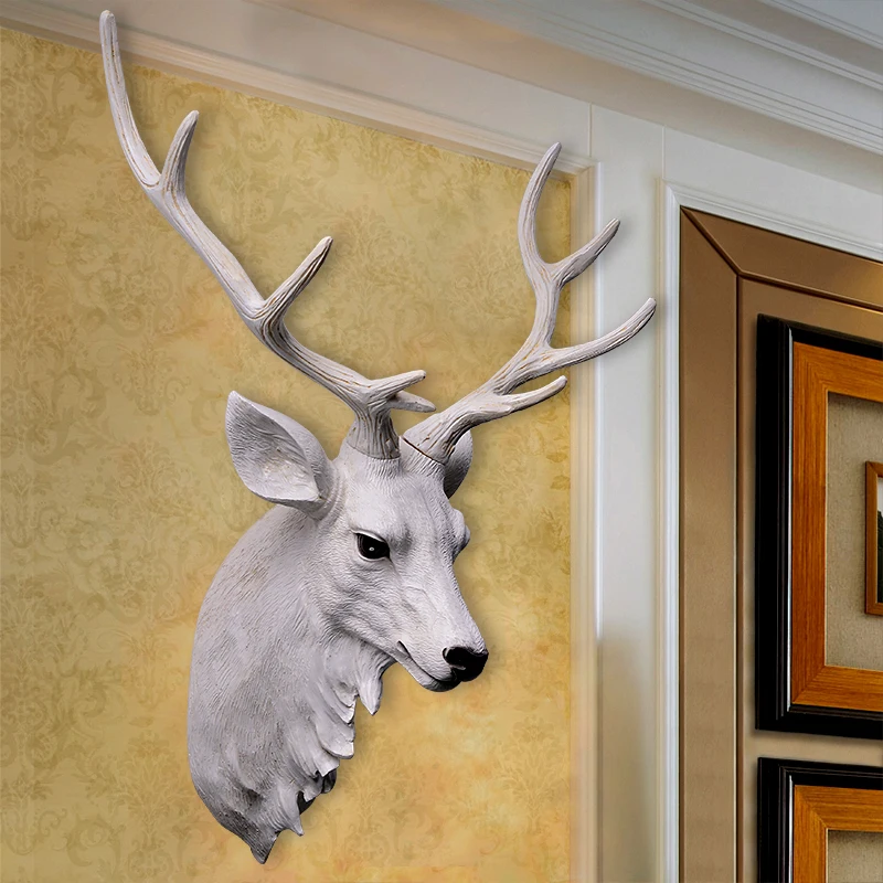 Simulation Deer Head Wall Hanging Animal Head Wall Decoration