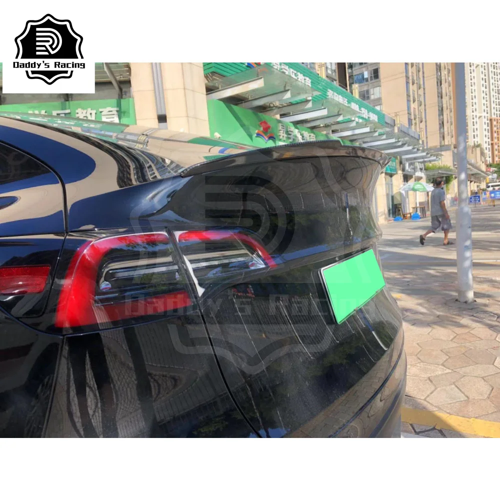 Carbon Fiber Rear Trunk Spoiler Wing Fit For 2020-2021 Model Y Car Auto Modifications