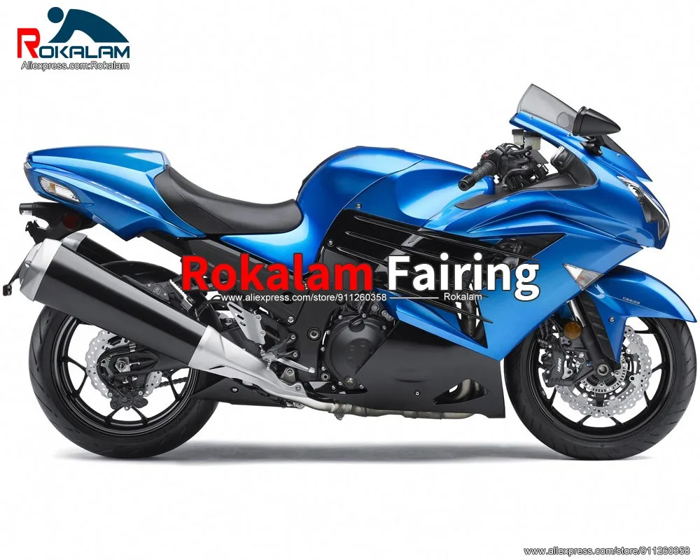 

Motorbike Bodyworks For Kawasaki ZX14R 2012 2013 2014 2015 ZX-14R 12 13 14 15 Blue Black Motorcycle Fairings (Injection Molding)