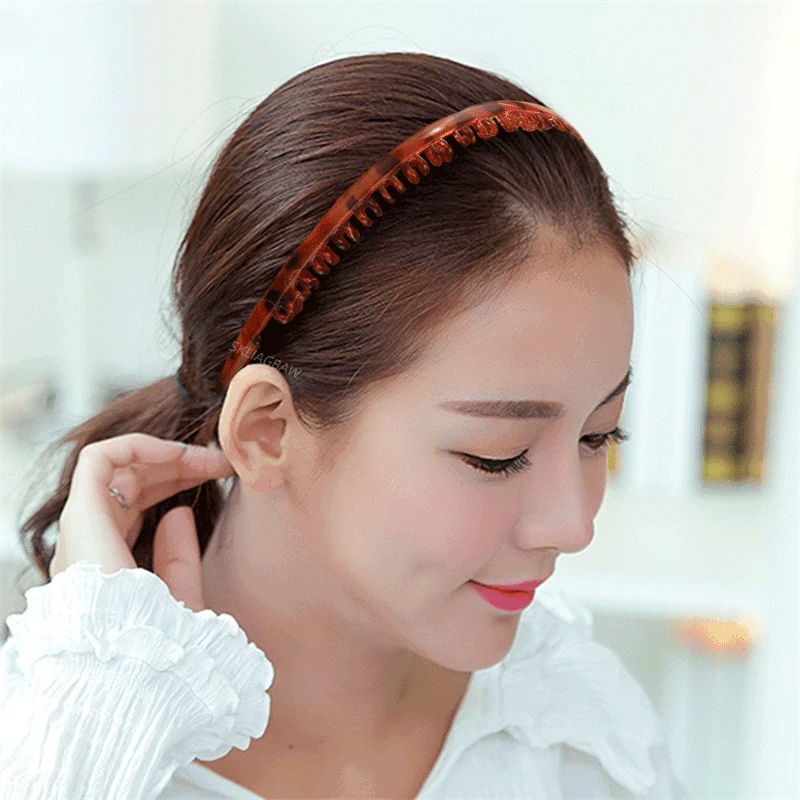 Fashion Headband Hair Bands for Women Simplicity Anti-slip Belt Teeth Colorful Girls Headbands Hair Accessories Hair Bands New