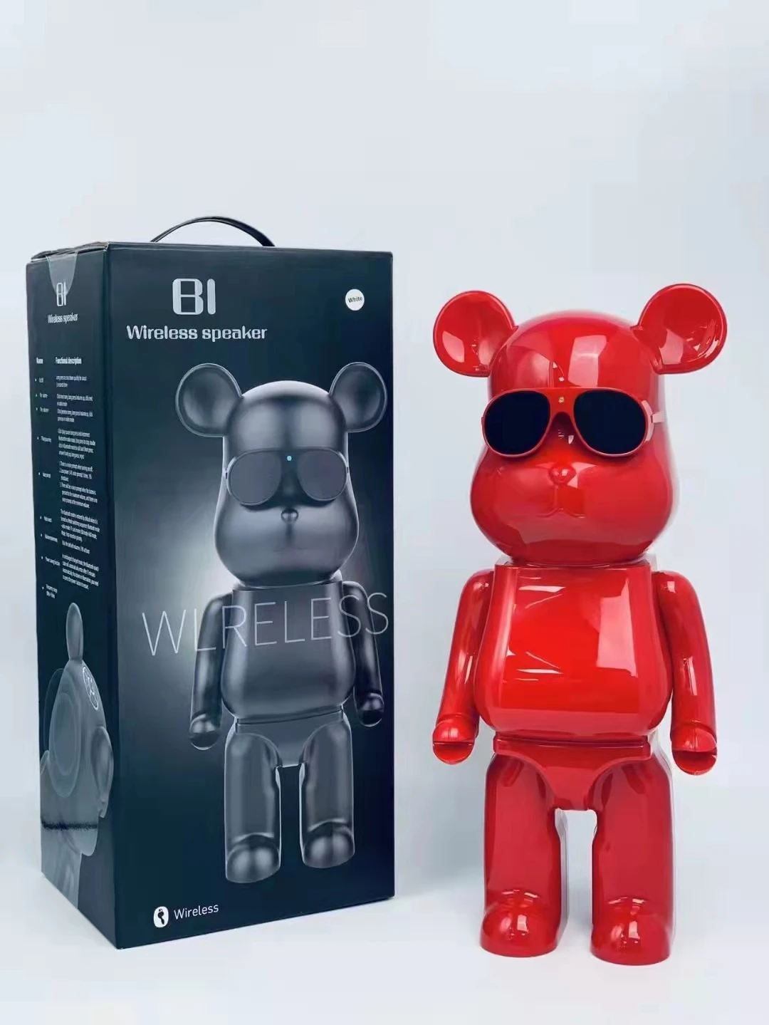 EONKO 블루투스 TF USB AUX 핸즈프리 TWS 무선 스피커, 글로미 베어 만화, B1 20W