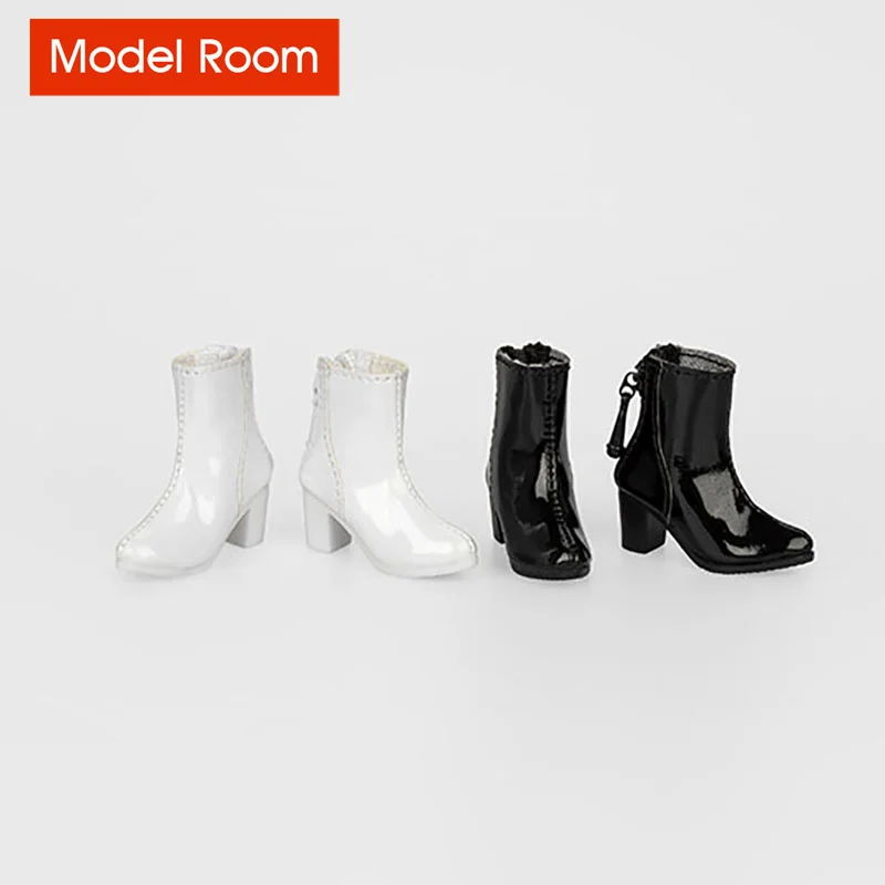 TCT-015 Botas de couro femininas escala 1/6, sapatos ocos, modelo adequado para corpo de figura de ação de soldado de 12 '', em estoque