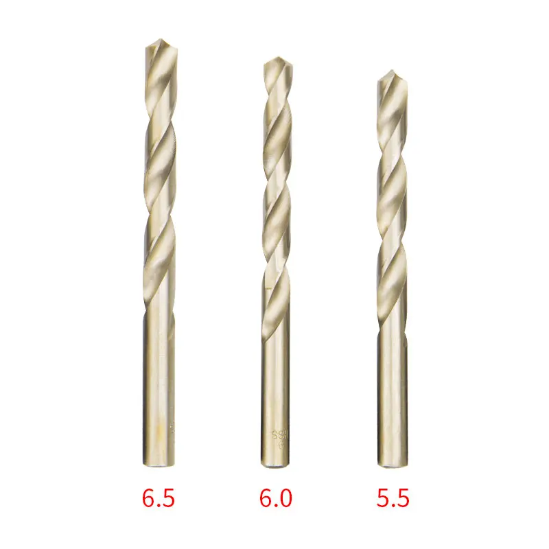 1/5/10pcs High Speed Steel Cobalt bearing Twist Drill Bit M35 1.0mm-14mm  Drill Bit For Wood/Metal Hole Cutter Power Tools