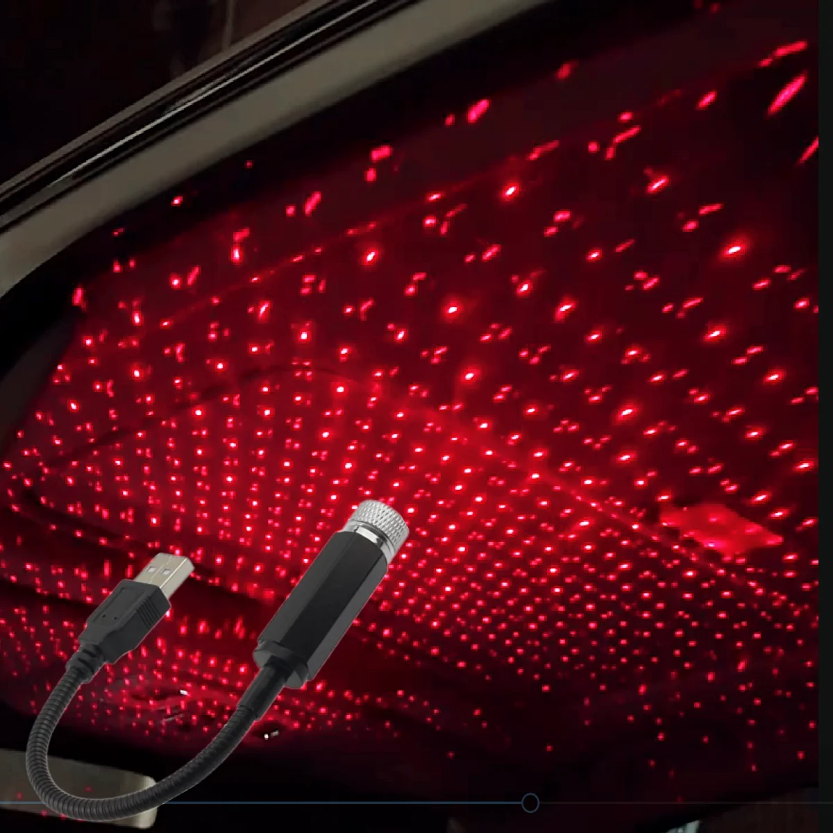 Światło gwiazd na dach samochodu Wnętrze LED Gwiaździsta atmosfera laserowa Projektor otoczenia USB Automatyczna dekoracja Nocny wystrój domu Galaxy Lights