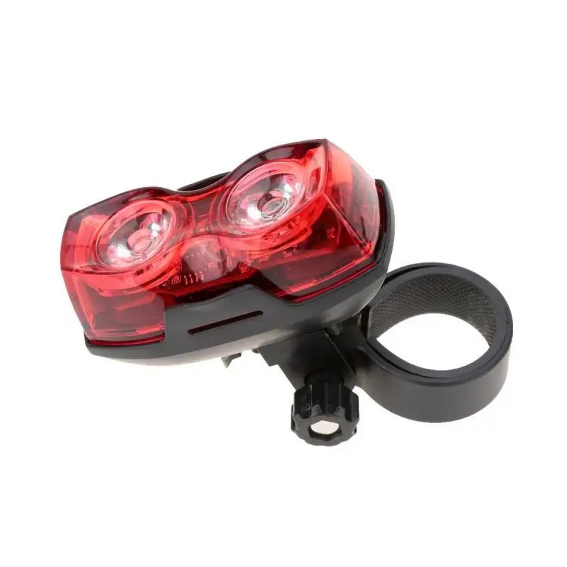 Bicycle Super Bright Dual-lamp Taillight 2 LED 400LM 3 Modes Bike Safety Warning Light IPX4 Large Wide-angle Without Battery