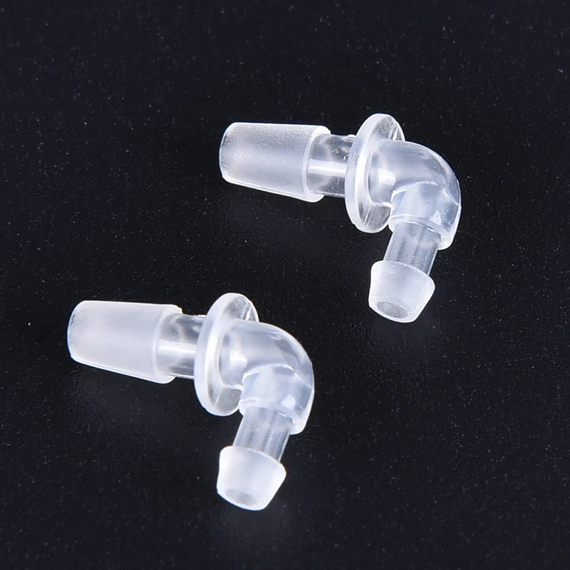 2PCS Hearing Aid Eartip Connector Tubing Adaptor Accessories