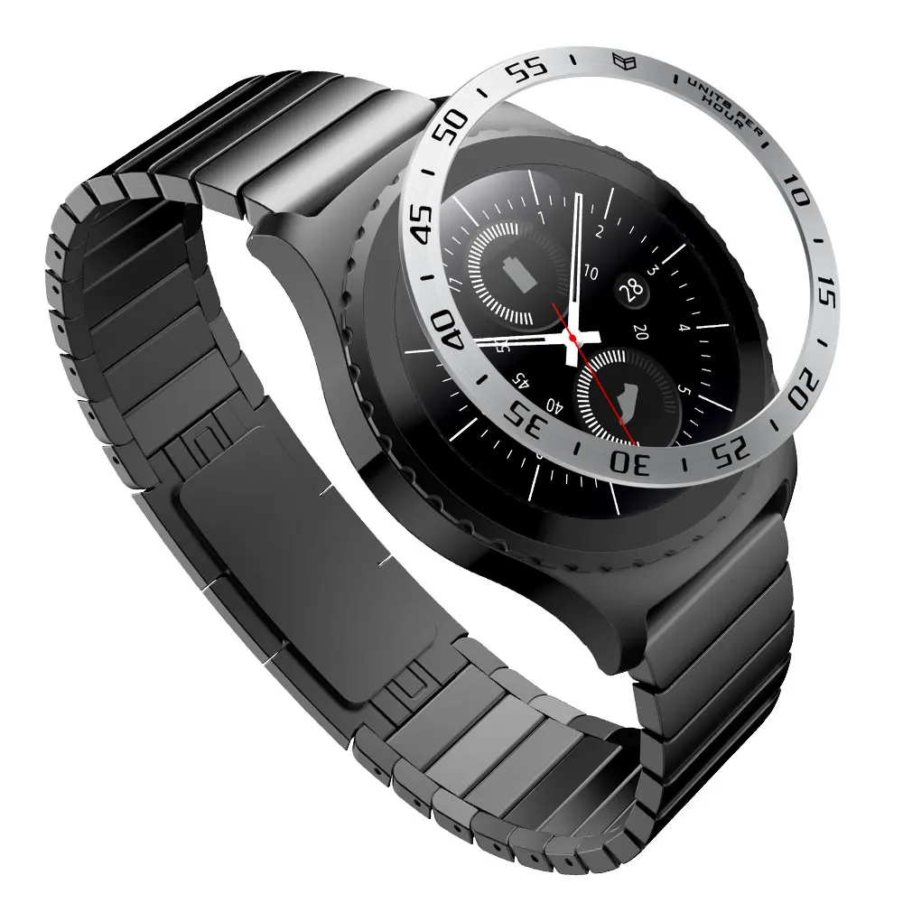For Samsung Gear S2 Classic Watch Dial Bezel Ring Styling Case Adhesive Cover Anti Scratch Protection Bezel