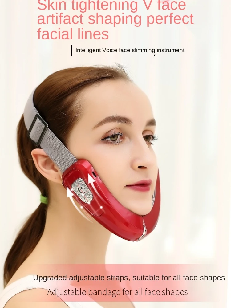 V Face-lifting Face-lifting Micro-current Vibrating Beauty Instrument with Remote Control Facial Lifting Device Photon Therapy