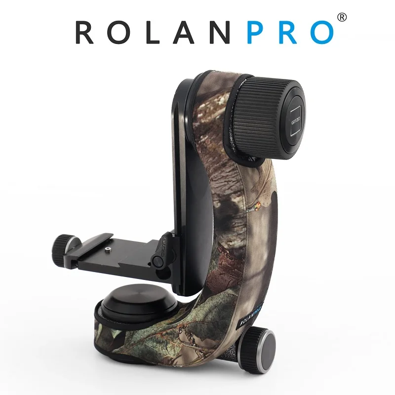 Imagem -03 - Rolanpro Tripé Cabeça Camuflagem Manga Case para Gitzo Ghfg1 Gimbal Cabeça Telefoto Fotografia Pássaro Não Incluindo Gimbal Cabeça