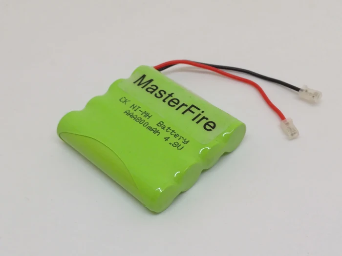 MasterFire-placa de circuito de batería Ni-MH, 4,8 V, 4x AAA, 800MAh, equipo médico, juguetes, baterías NIMH recargables, paquete de celdas con enchufe