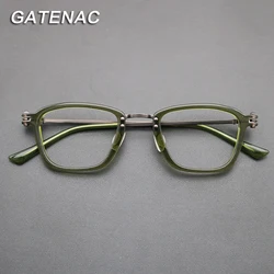 Luxury Titanium Glasses Frame Men Designer Optical Myopia Prescription Acetate Eyeglasses Frame Women 2021 New Brand Eyewear