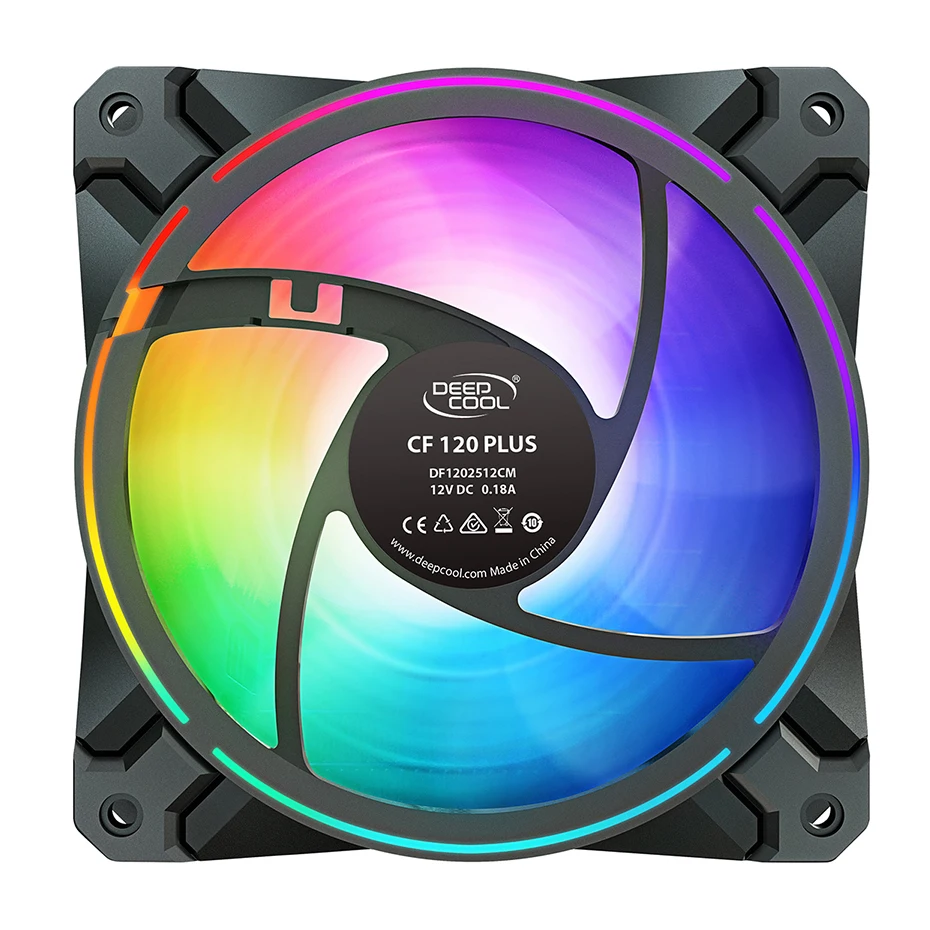 DEEPCOOL CF120 PLUS 3 in 1 KIT 120mm Addressable 5V/3PIN RGB Fan Computer Case CPU Cooling Fans For AURA SYNC With Controller