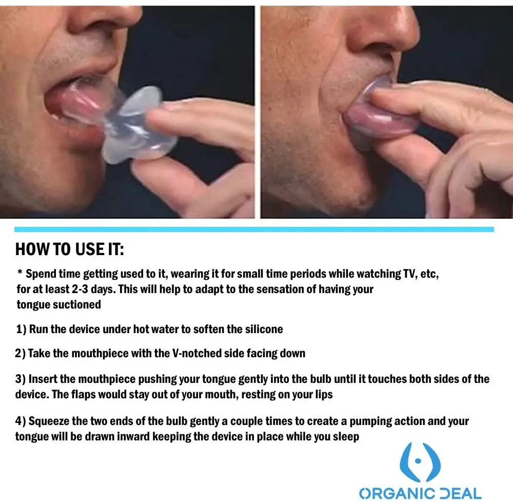 Anti Snoring Mouthpiece Tongue Retainer Helps to Eliminate Snoring Anti Snore Device Silicone Snore Sleep Apnea Anti Ronflement