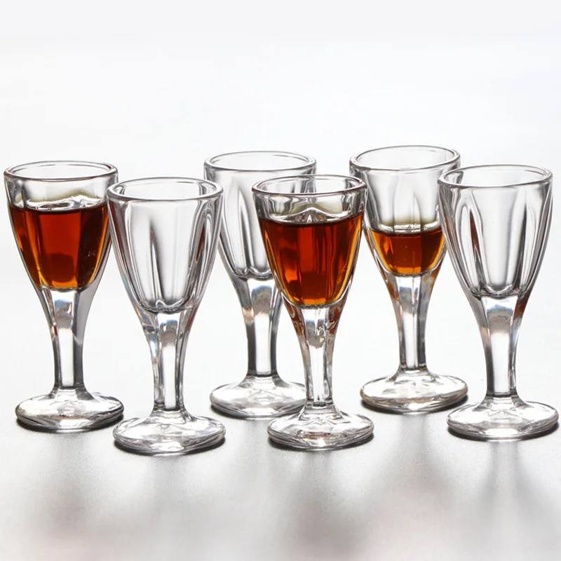 Wholesale 10ML X 6PCS/set Small Creative Transparent Household Small Wine Glass Liquor Spirit Glass