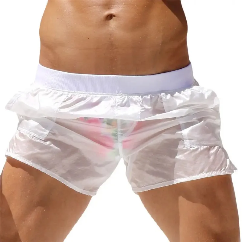 New Swimwear Men Sexy swimming trunks sunga Transpare swimsuit man swim briefs Beach Shorts mayo de praia homens maillot de bain