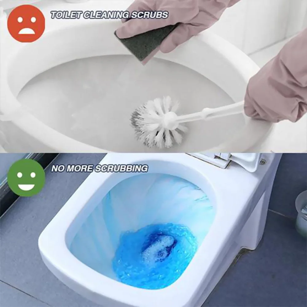 Automatic Toilet Cleaner Magic Flush Bottled Helper Blue Bubble Amazing Bathroom Restroom Cleaner Helper  Random Shipment