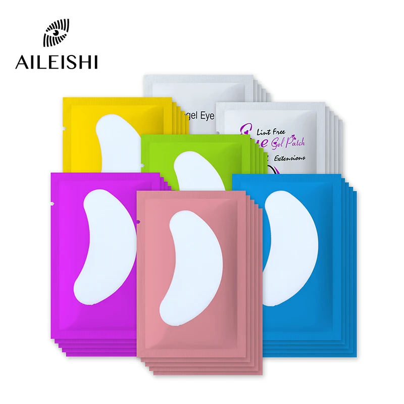 50/100 Pairs Eyelash Extension Paper Patches Lint Hydrating Lash Extension Pillow Sticker Under Eye Pads Eyelash Makeup Tools