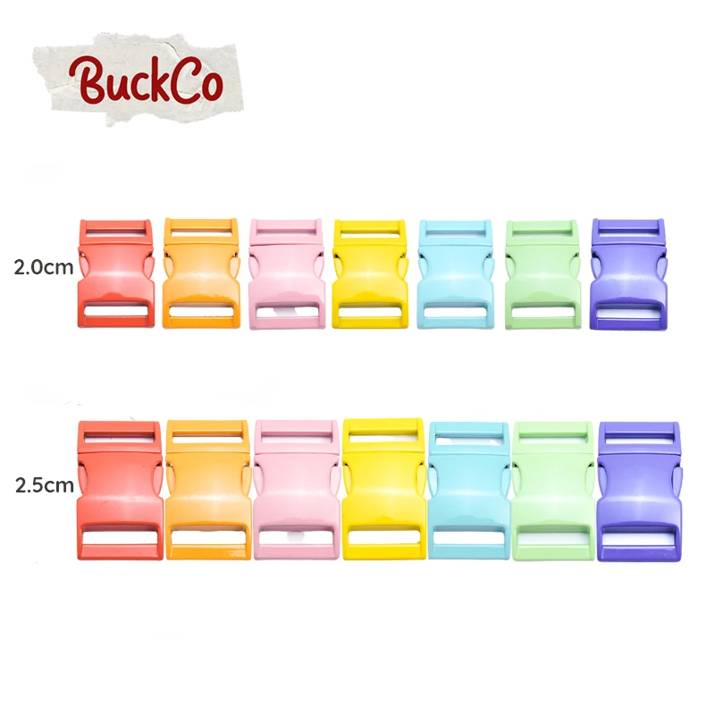 1pc Engraved spray paint metal clasp quick side release for webbing diy garment bag dog collar accessory buckle 7 colours