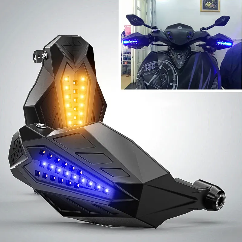 

Moto Handguard Motorcycle Hand Guards LED Protector Cover For YAMAHA NMAX 125 FAROL AEROX 50 XT1200Z SUPER TENERE R6 2018