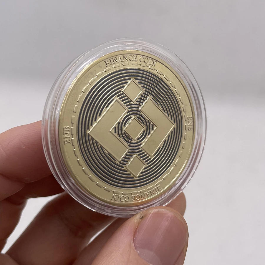 CO39 New Binance BNB Coin Cryptocurrency Collectible Coin Gold BNB Bitcoin Art Collection Physical gold coin