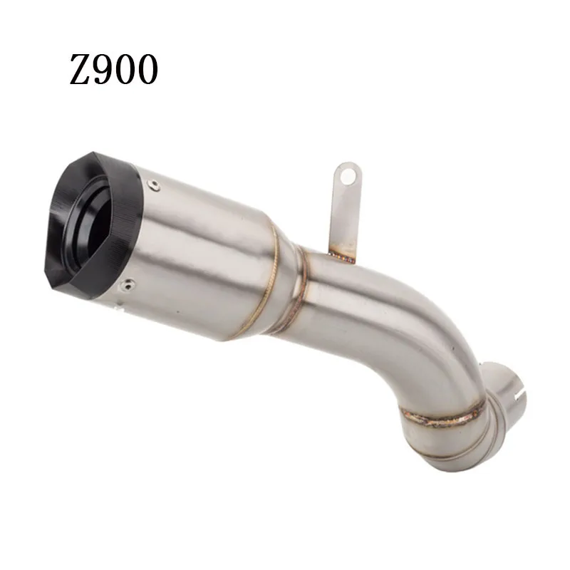 

Motorcycle Modified Muffler Pipe Motorcycle Exhaust Tip Connection Link Tube Middle Mid Slip on Z900 Pipe for Z900 2017-2019