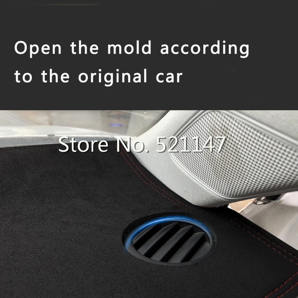 Car Suede Leather Dashmat Dashboard Cover Pad Dash Mat Accessories For VW Volkswagen EuroVan Transporter T4 Multivan 1993-2003