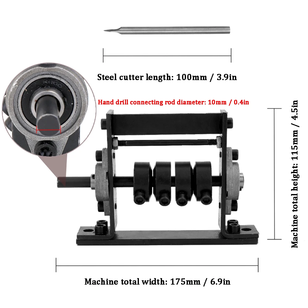 Manual Wire Stripping Machine Portable Scrap Cable Peeling Machines Stripper for 1-30mm Hand Tool Can Connect Hand Drill