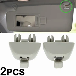 2pcs Gray Sun Visor Support Retainer Clip Hook For VW Passat Polo Up! Skoda Citigo Rapid 2012-2015 Seat MII 6RD857561 6R0857561