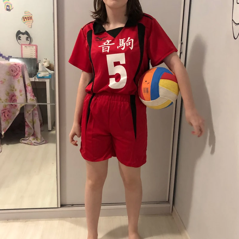 Nekoma High School Cosplay Costumes No.1 Tetsurou Kuroo No.5 Kenma Kozume Cosplay Volleyball Team Jersey Sportswear Uniform Top