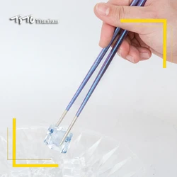 TiTo Titanium Colorful Pure  Household Chopsticks Outdoor Tableware for Camping Picnic Hiking Traveling Chopsticks