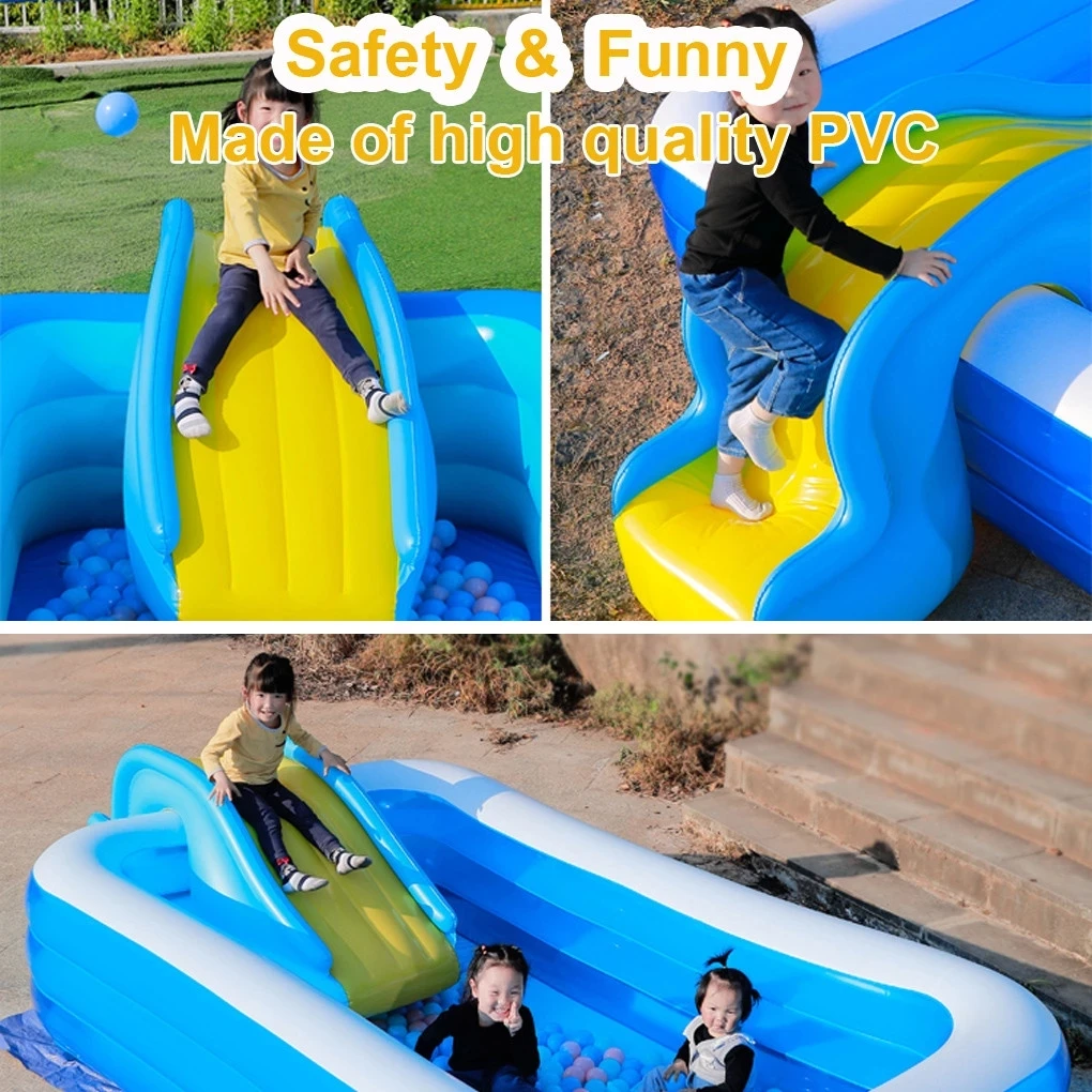 Inflatable กลางแจ้งสไลด์ว่ายน้ำสำหรับเด็กสระว่ายน้ำน้ำสไลด์ Bouncer Backyard เด็กฤดูร้อนของเล่นน้ำสไลด์