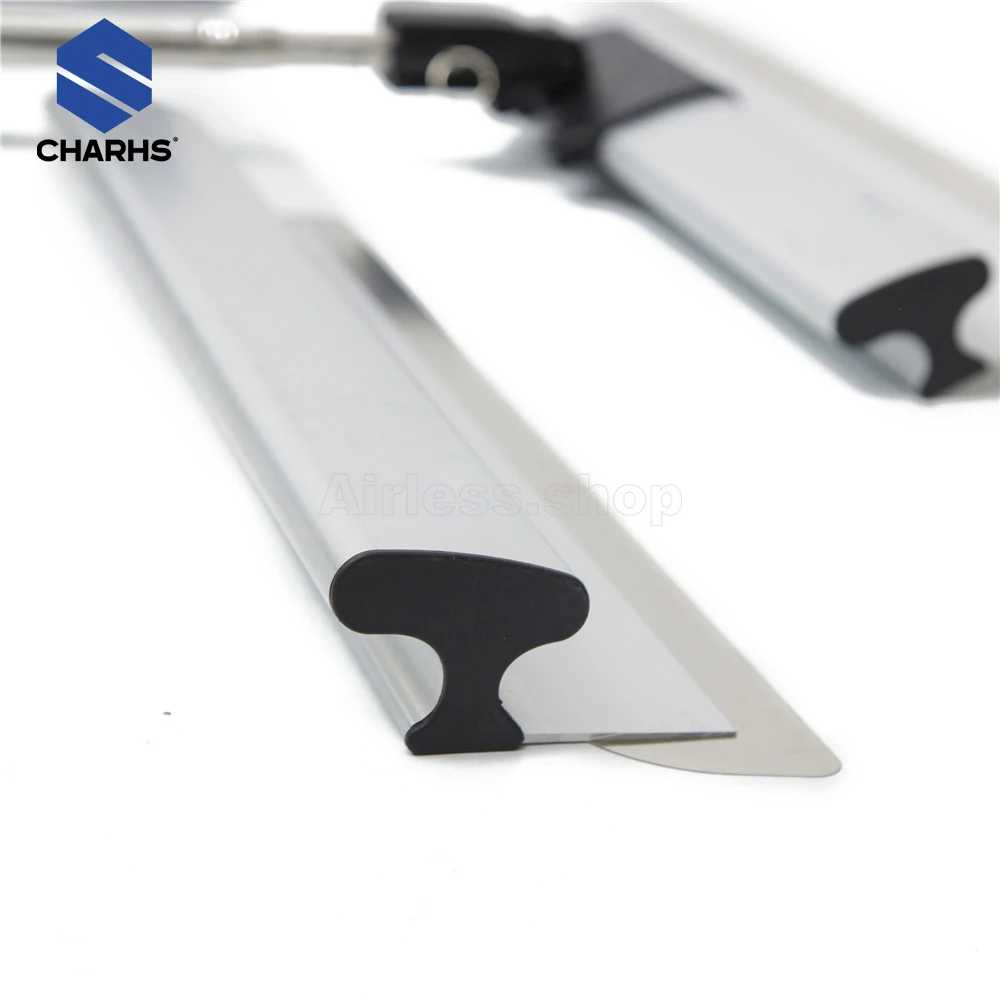 Charhs Skimming Blade Set com alça extensível, espátula de reposição para pintura, ferramentas de parede, 0.5mm, 0.3mm, 10 \