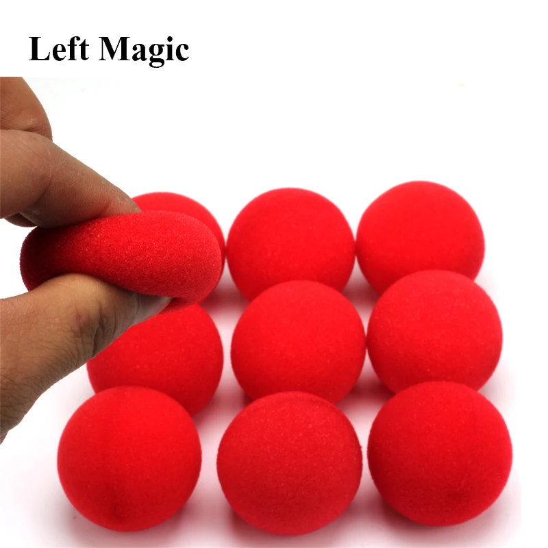 10PCS 4.5cm Finger Sponge Ball magic tricks Classical magician Illusion Comedy close-up stage card magic Accessories E3132