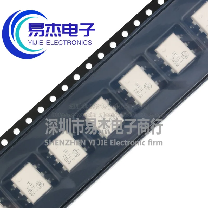 10PCS New original h11l1 h11l1m imported white optocoupler sop-6 / in-line DIP6 h11l1sr2m