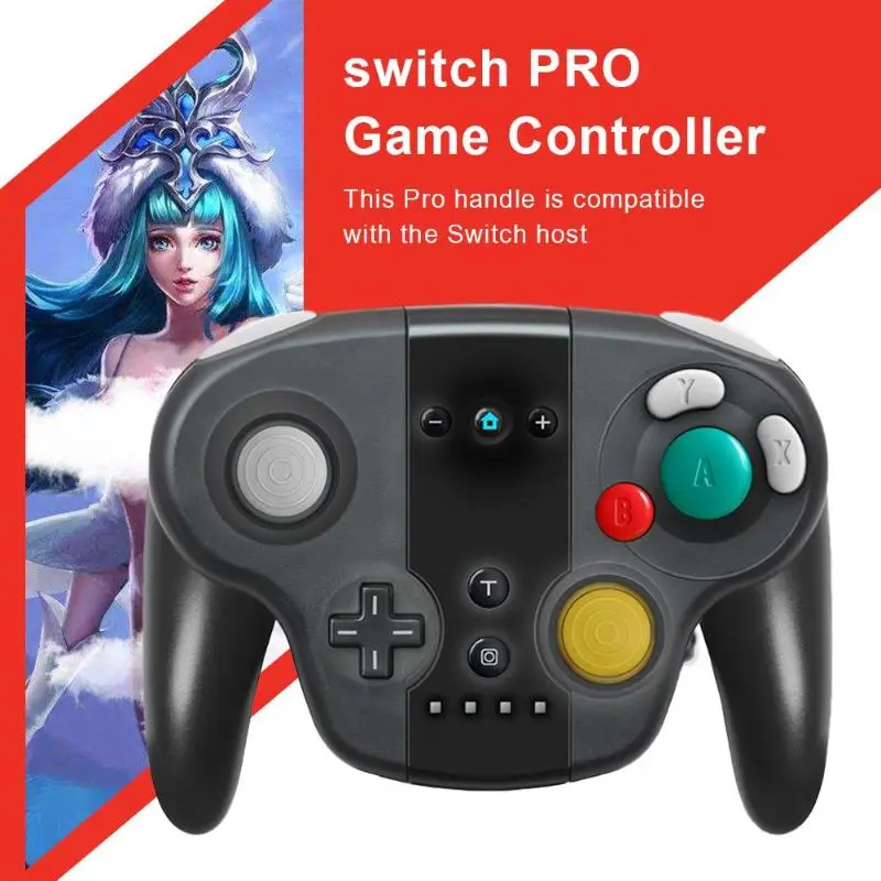 Para ns pro controlador sem fio bluetooth para console de interruptor com função nfc joystick remoto para pc gamepad