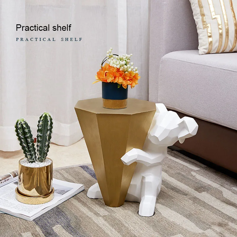 Home Decor Shoes Stool Koala Creative Modern Living Room Door Multi-Function Storage Rack Resin Floor Decoration Sculptures