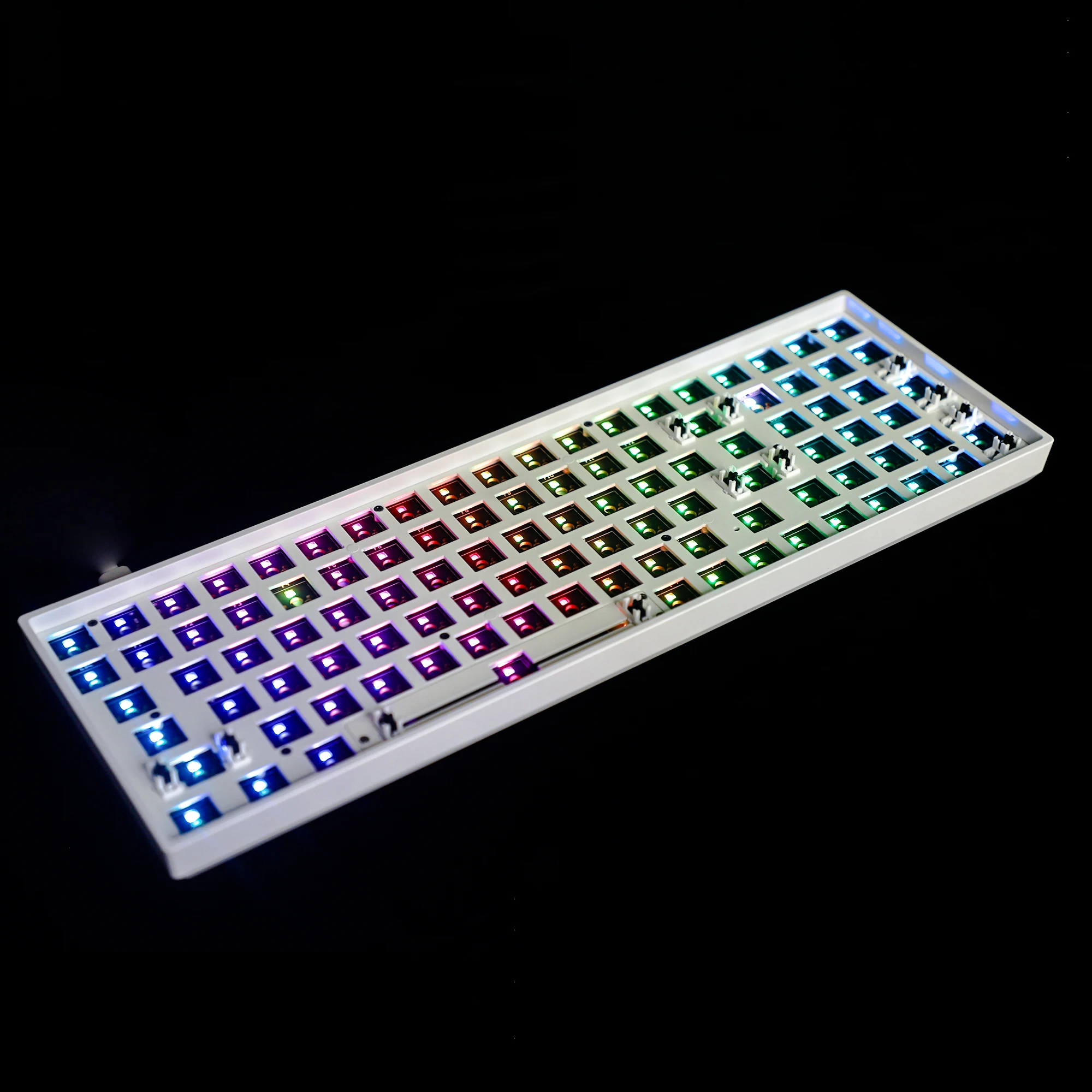 Imagem -06 - Kit Teclado Mecânico Gk96x Gk96xs Split Space Hot Swappable Programável Bluetooth Suporte Rgb Switch Leds tipo c Gk96