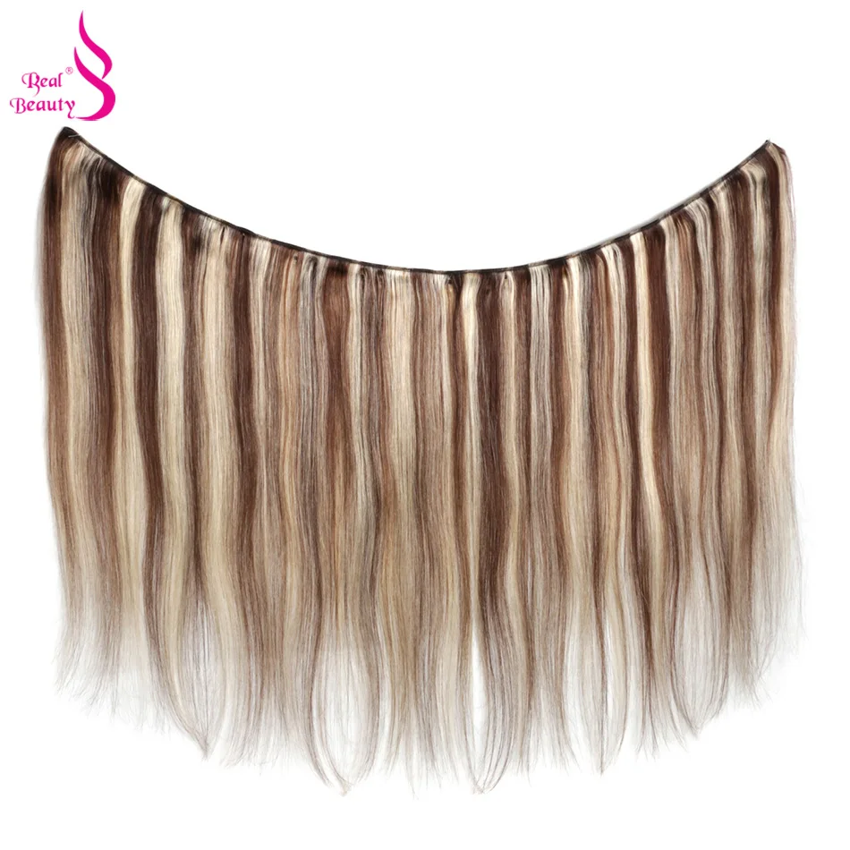 Real Beauty Brazilian Straight Hair 613 Bundles 100% Human Hair Weaving Platinum Blonde Color Bundles Remy Ombre Hair Extensions