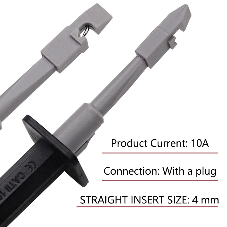 1Pcs สายรัดทดสอบคลิปฉนวนกันความร้อนความเสียหาย,ไม่มีหักสายไฟลวดหนามมาพร้อมกับ4มม.