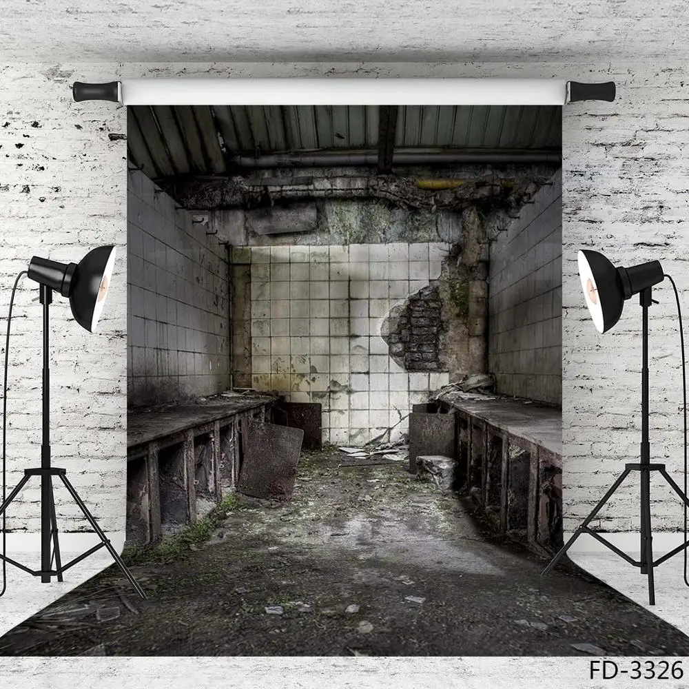 Abandoned Room Grunge Halloween Photography Backgrounds Portrait Photographic Backdrops Photo Studio Photobooth Photophpne