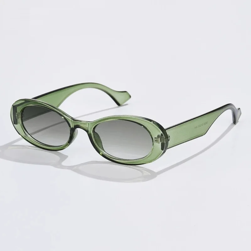 Fashion Oval Sunglasses  Vintage Brand Designer Women Men Retro Sun Glasses Female Lady Eyeglass Jelly Color Shades UV400