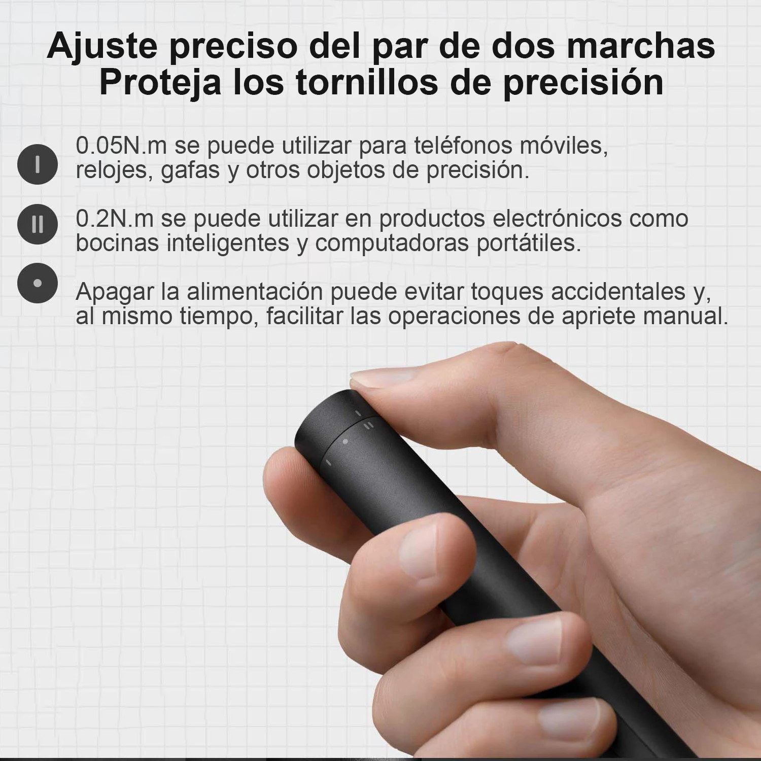 Xiaomi Mijia Elektrischer Präzisions-Schraubendreher, magnetisches Schraubendreher-Set, 2 Gänge Drehmoment, 400+ Schraube S2 Stahl Präzisionsbit – Detail 8